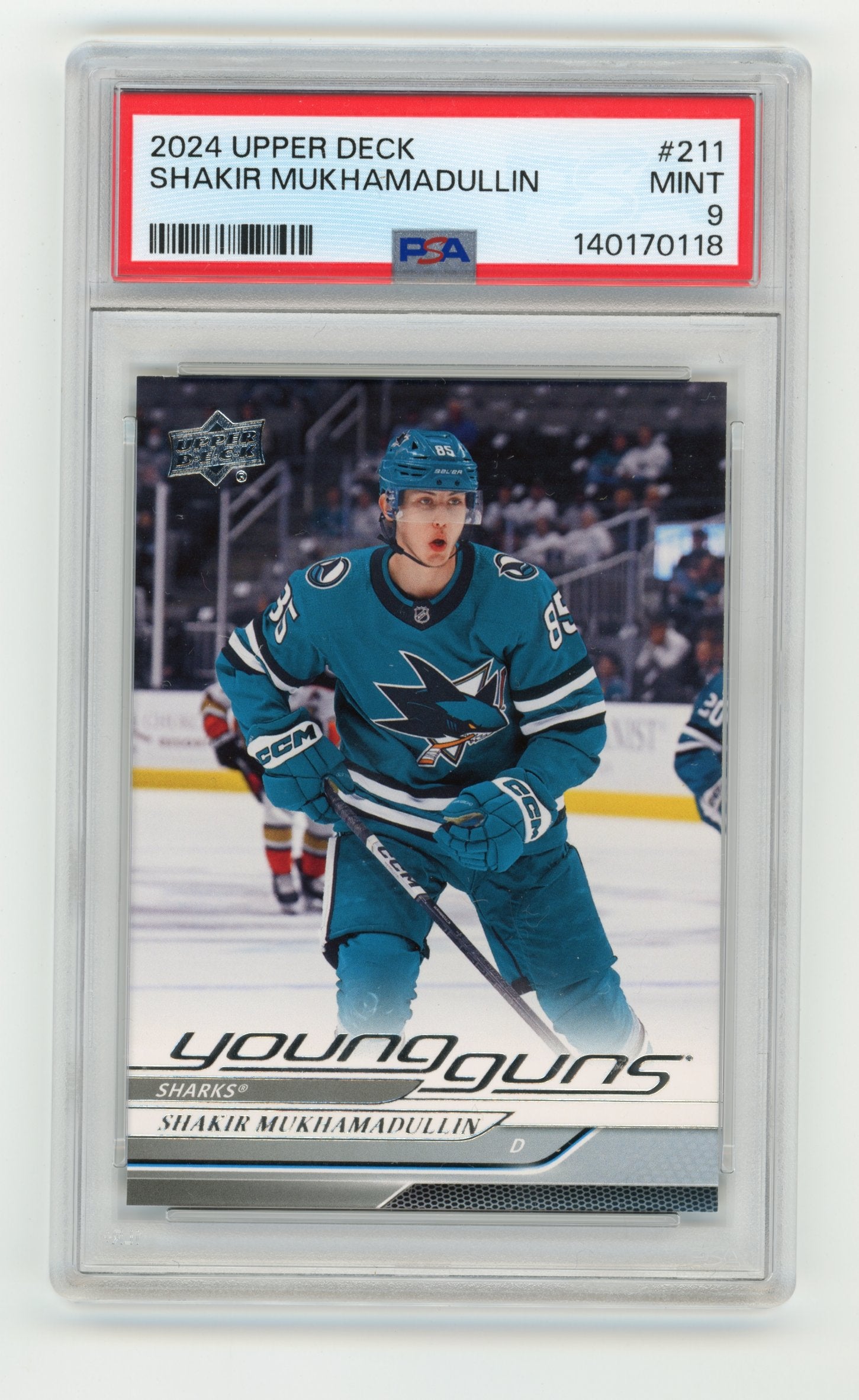 2024-25 Upper Deck Shakir Mukhamadullin #211 San Jose Sharks