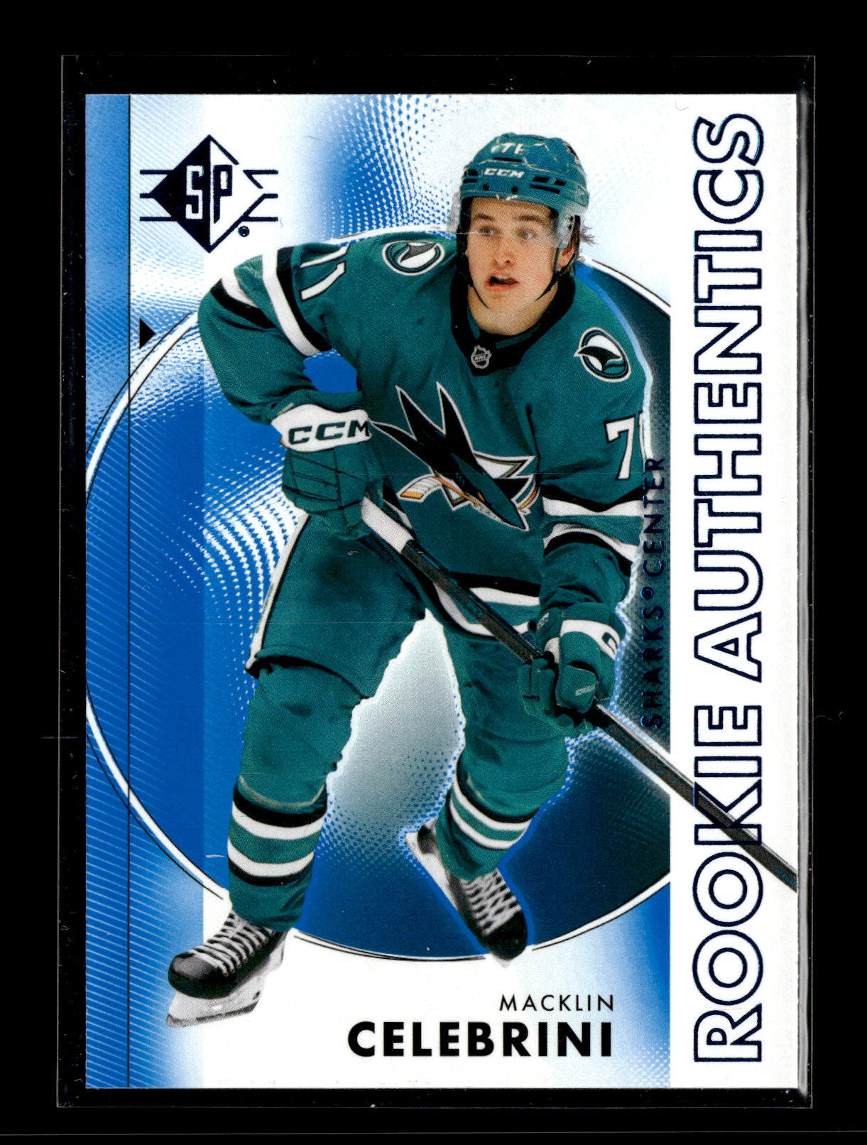 2024-25 SP Macklin Celebrini #135 Blue San Jose Sharks
