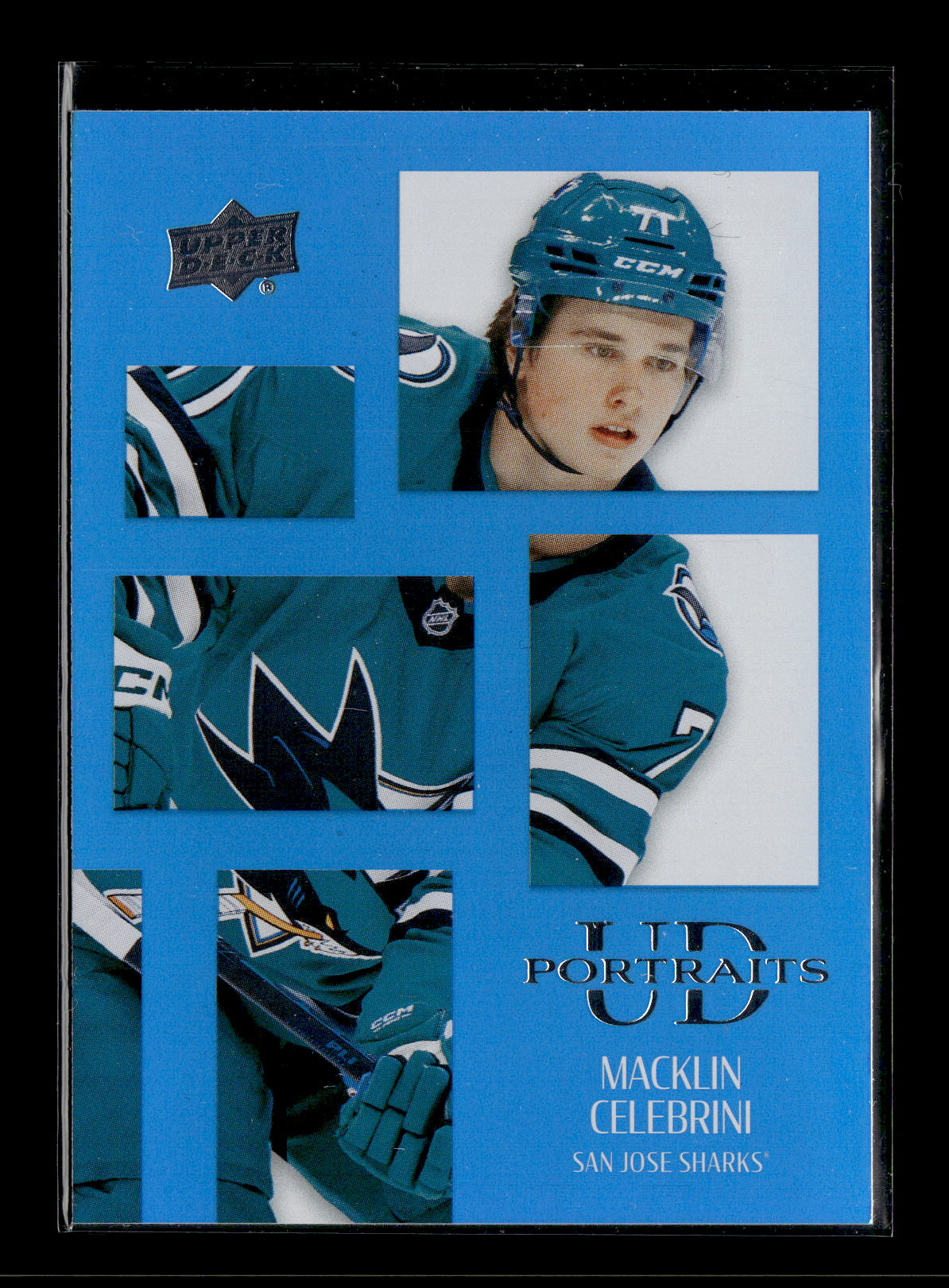 2024-25 Upper Deck Macklin Celebrini #P37 UD Portraits San Jose Sharks