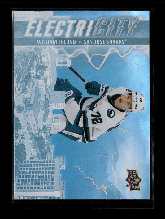 2024-25 Upper Deck William Eklund #EC-24 ElectriCITY San Jose Sharks