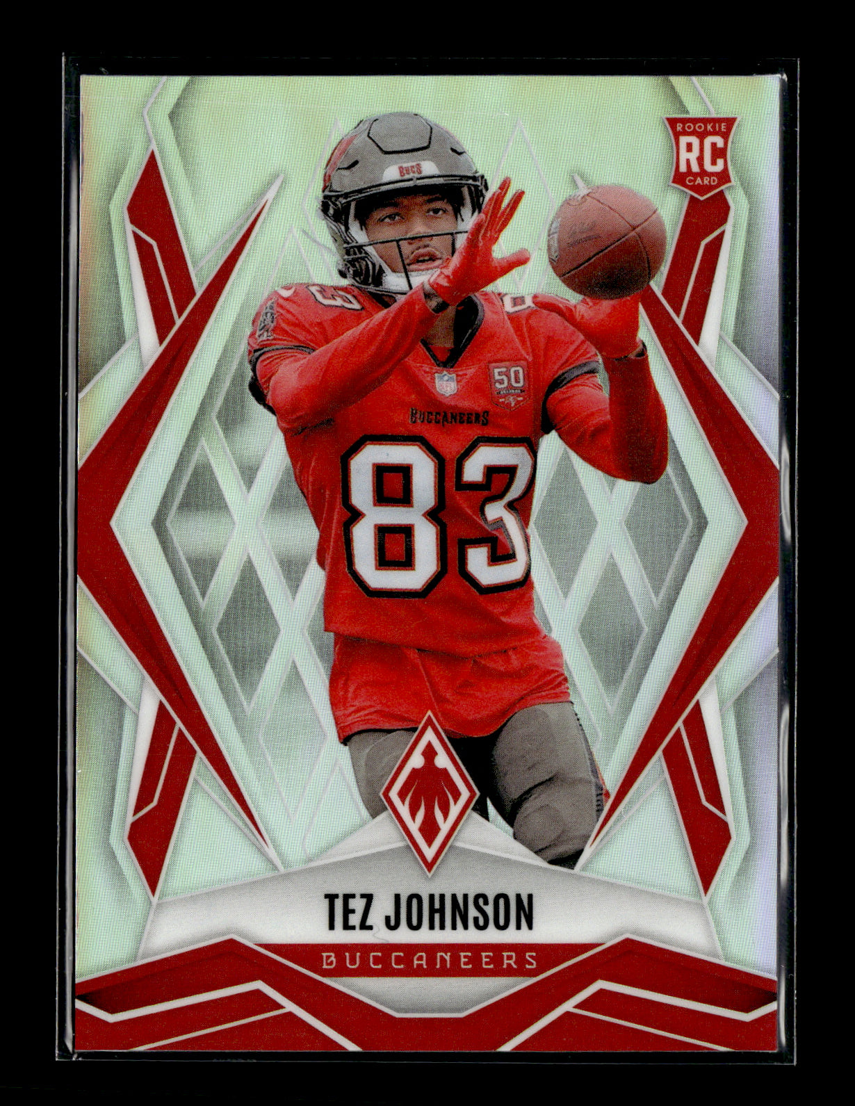 2025 Panini Phoenix Tez Johnson #166 Silver Prizm Tampa Bay Buccaneers