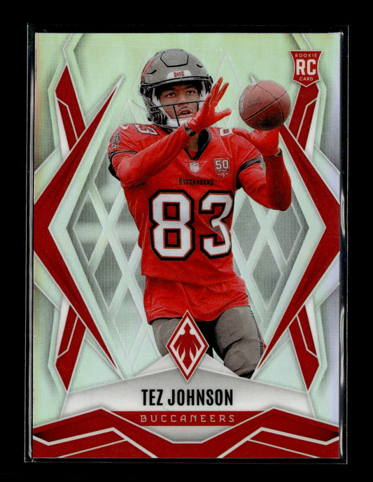 2025 Panini Phoenix Tez Johnson #166 Silver Prizm Tampa Bay Buccaneers