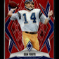 2025 Panini Phoenix Dan Fouts #18 Red Prizm #/99 San Diego Chargers