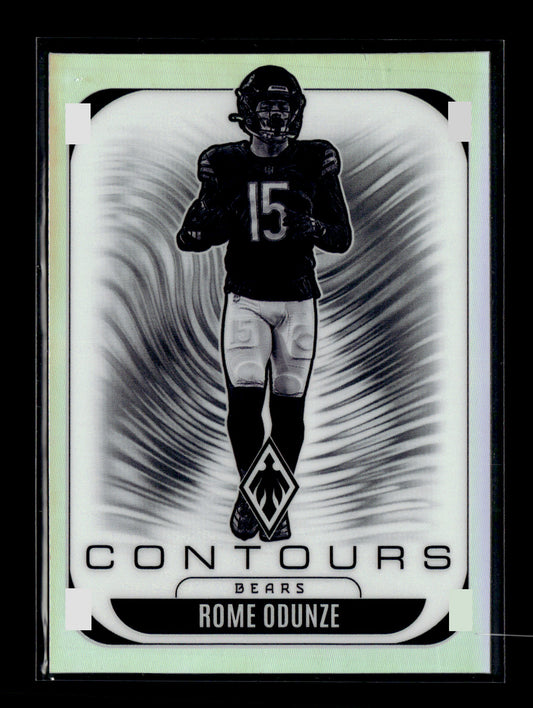 2025 Panini Phoenix Rome Odunze #6 Contours Chicago Bears