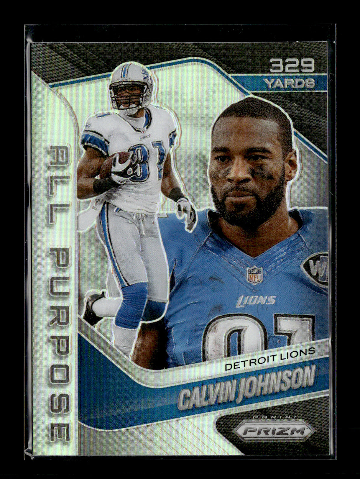 2025 Panini Prizm Calvin Johnson #18 All Purpose Prizms Detroit Lions