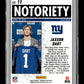 2025 Panini Mosaic Jaxson Dart #11 Notoriety New York Giants