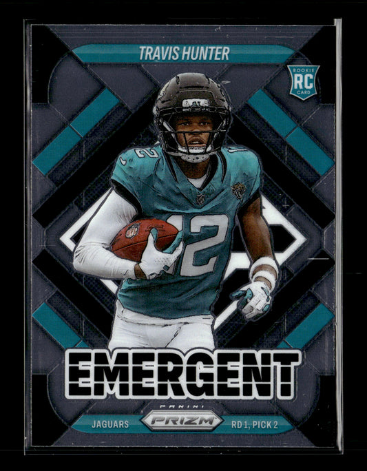 2025 Panini Prizm Travis Hunter #12 Emergent Jacksonville Jaguars