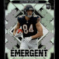 2025 Panini Prizm Colston Loveland #20 Emergent Silver Chicago Bears