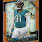 2025 Panini Prizm Arik Armstead #85 Orange #/249 Jacksonville Jaguars