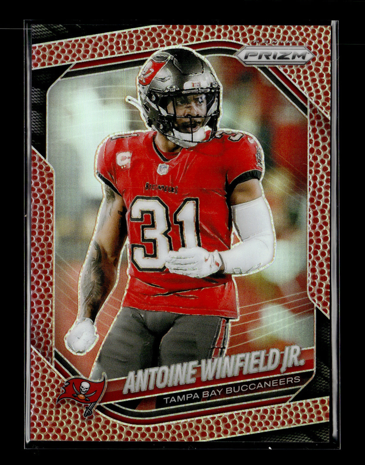 2025 Panini Prizm Antoine Winfield Jr. #114 Pigskin #/180 Tampa Bay Buccaneers
