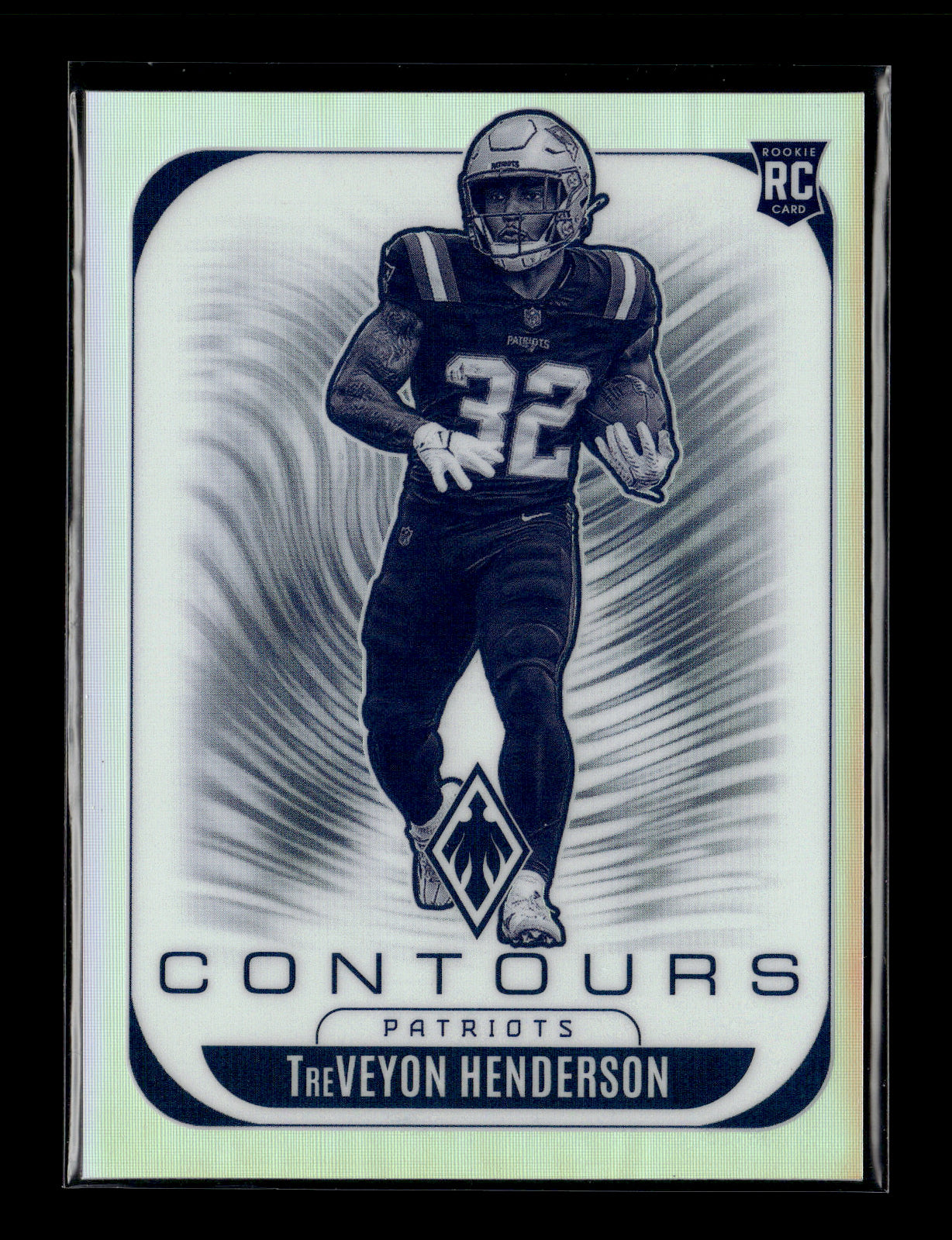 2025 Panini Phoenix TreVeyon Henderson #22 Contours New England Patriots