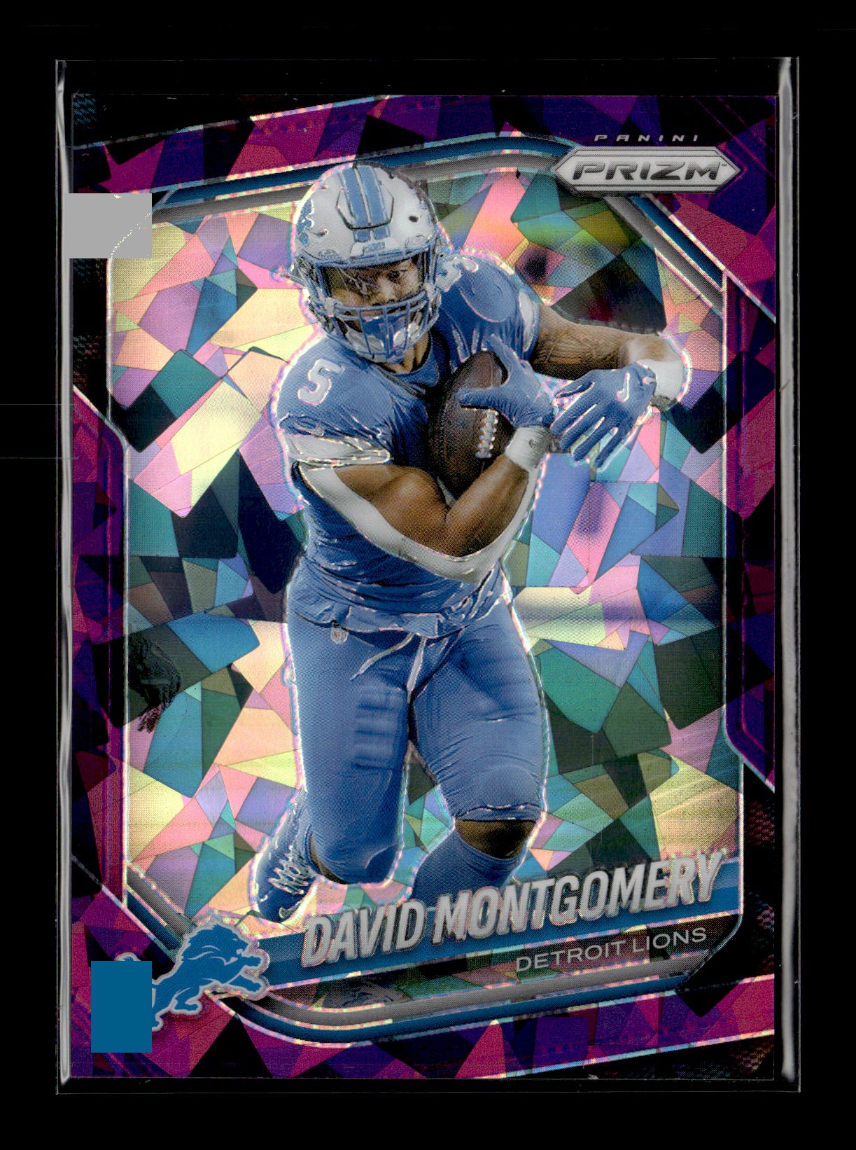 2025 Panini Prizm David Montgomery #164 Purple Ice #/225 Detroit Lions