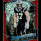 2025 Panini Prizm Josey Jewell #135 Red Shimmer #/49 Carolina Panthers