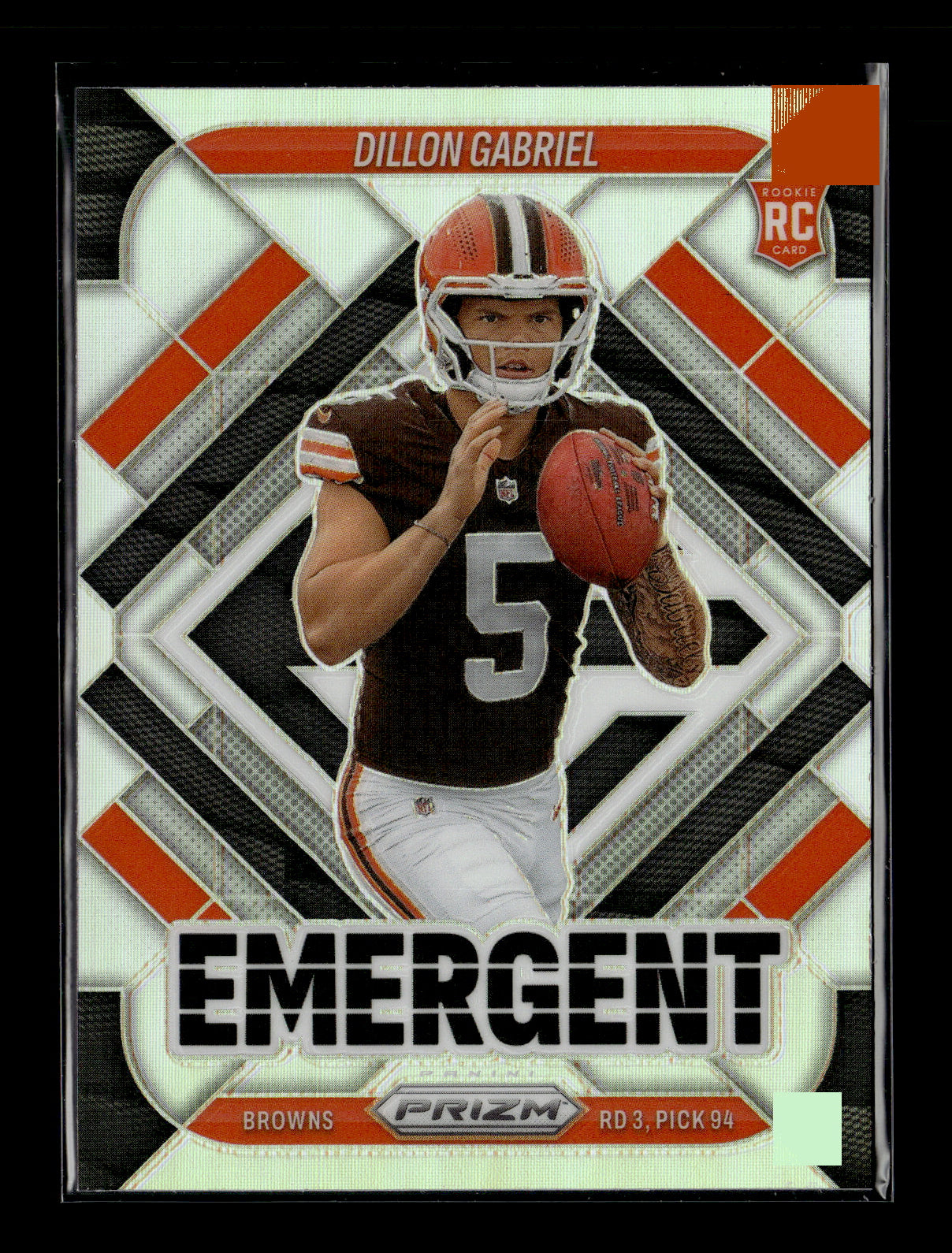 2025 Panini Prizm Dillon Gabriel #18 Emergent Cleveland Browns