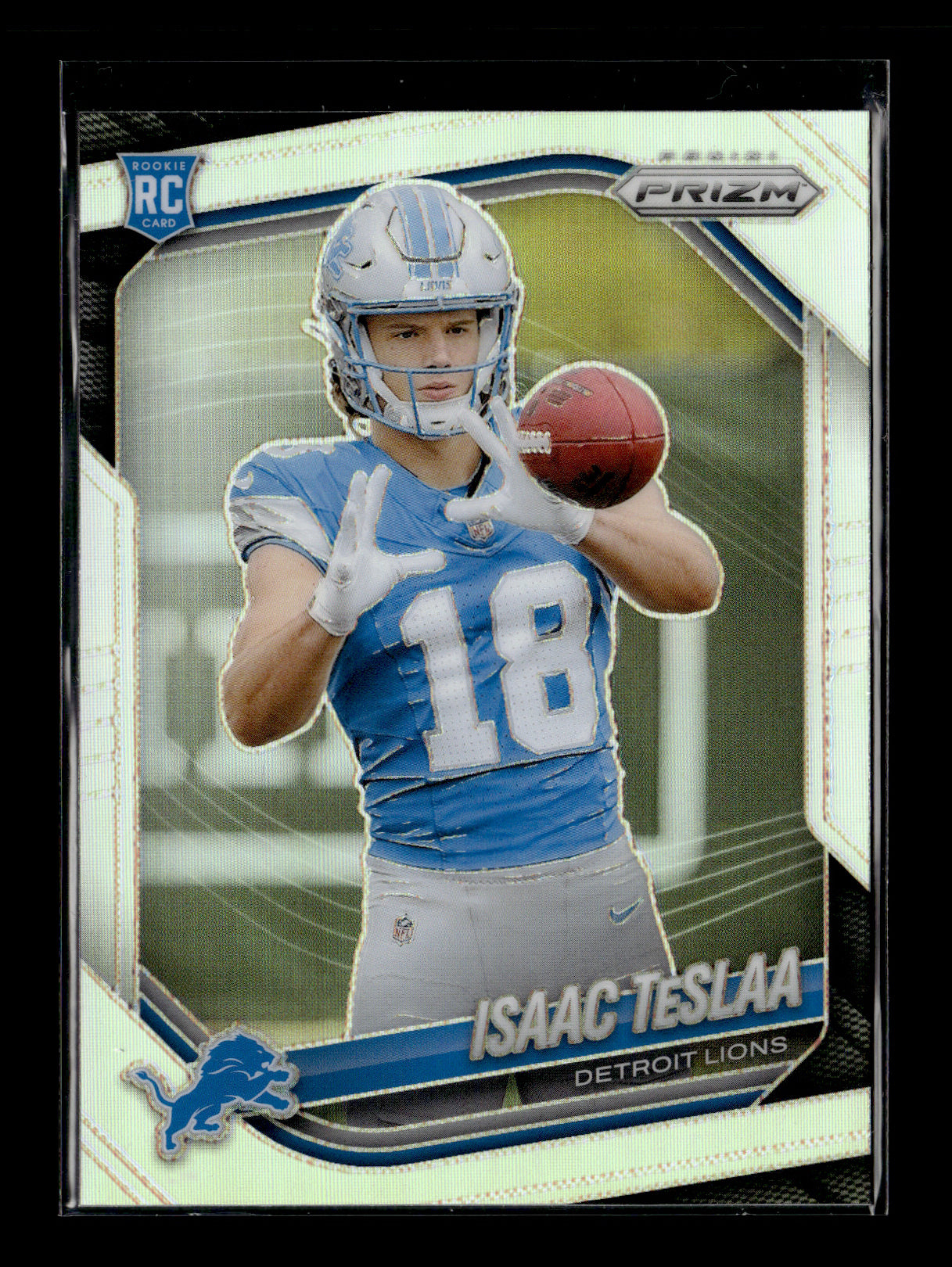 2025 Panini Prizm Isaac TeSlaa #316 Silver Detroit Lions