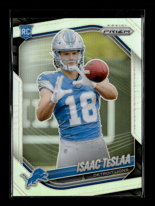 2025 Panini Prizm Isaac TeSlaa #316 Silver Detroit Lions