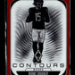 2025 Panini Phoenix Rome Odunze #6 Contours Red Prizm #/249 Chicago Bears
