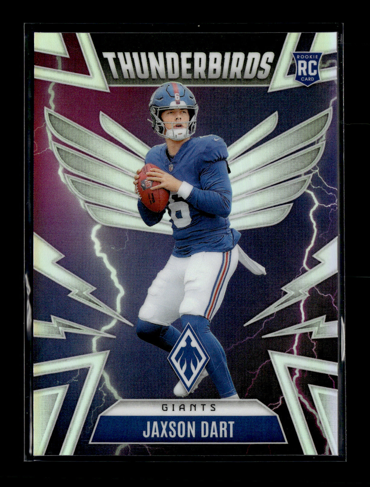 2025 Panini Phoenix Jaxson Dart #38 Thunderbirds New York Giants