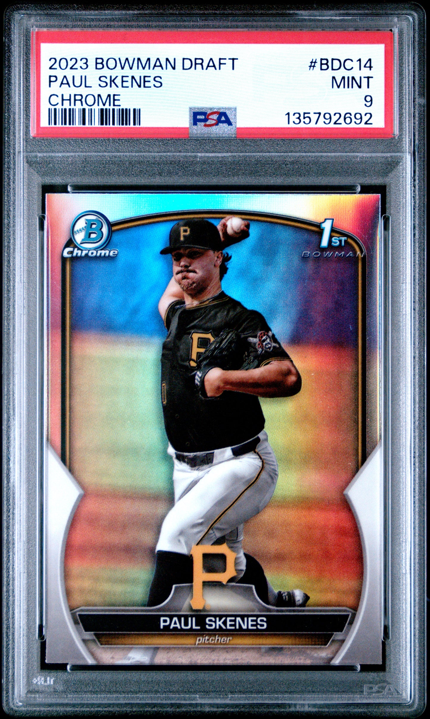 2023 Bowman Draft Paul Skenes #BDC14 Chrome PSA 9
