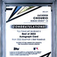 2022 Bowman'S Best Best Of 2022 Autographs Jackson Chourio #B22JCH Best Of 2022 Autographs PSA 9