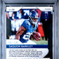 2018 Panini Prizm Saquon Barkley #202 Orange Prizm Die-Cut PSA 9