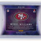 2025 Panini Origins Mykel Williams #RJJ-MWS Rookie Jumbo Patch Autographs Red #/99 San Francisco 49ers