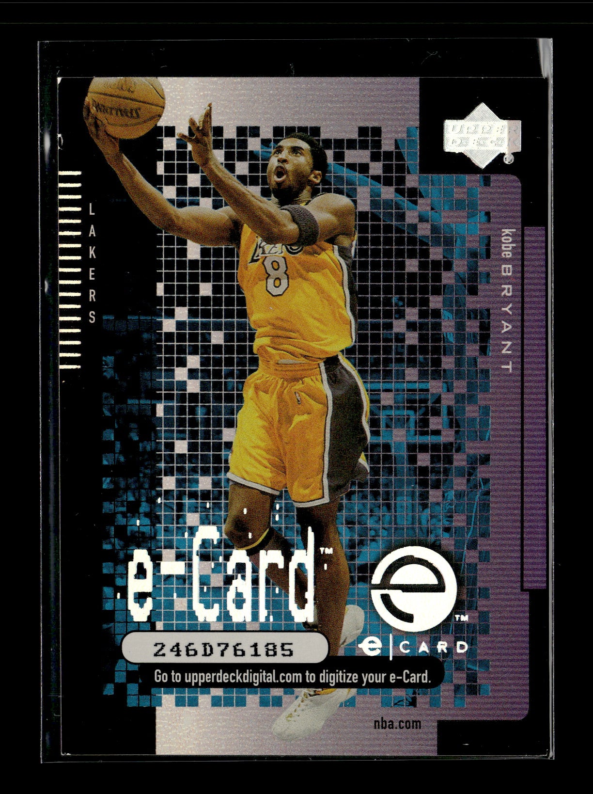 2000-01 Upper Deck Kobe Bryant #EC1 e-Cards (Series One) Los Angeles Lakers