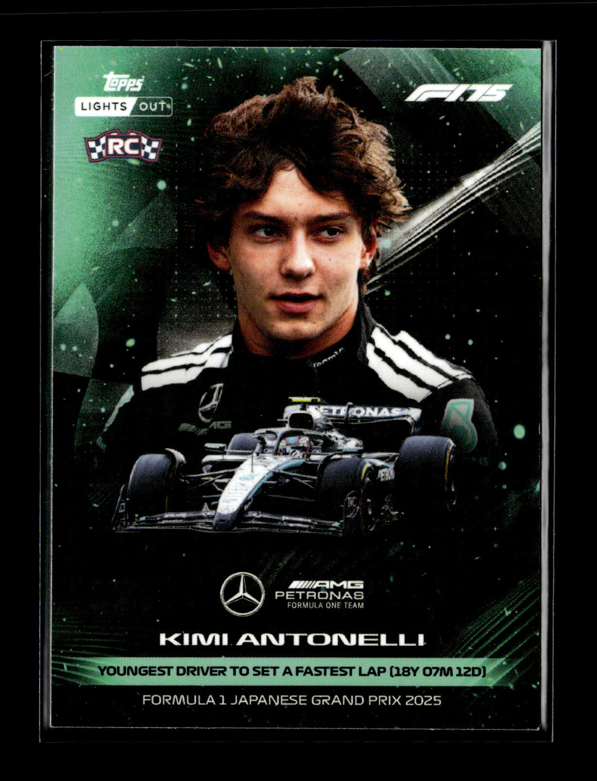 2025 Topps Lights Out Kimi Antonelli #NNO Mercedes-AMG Petronas Formula One Team