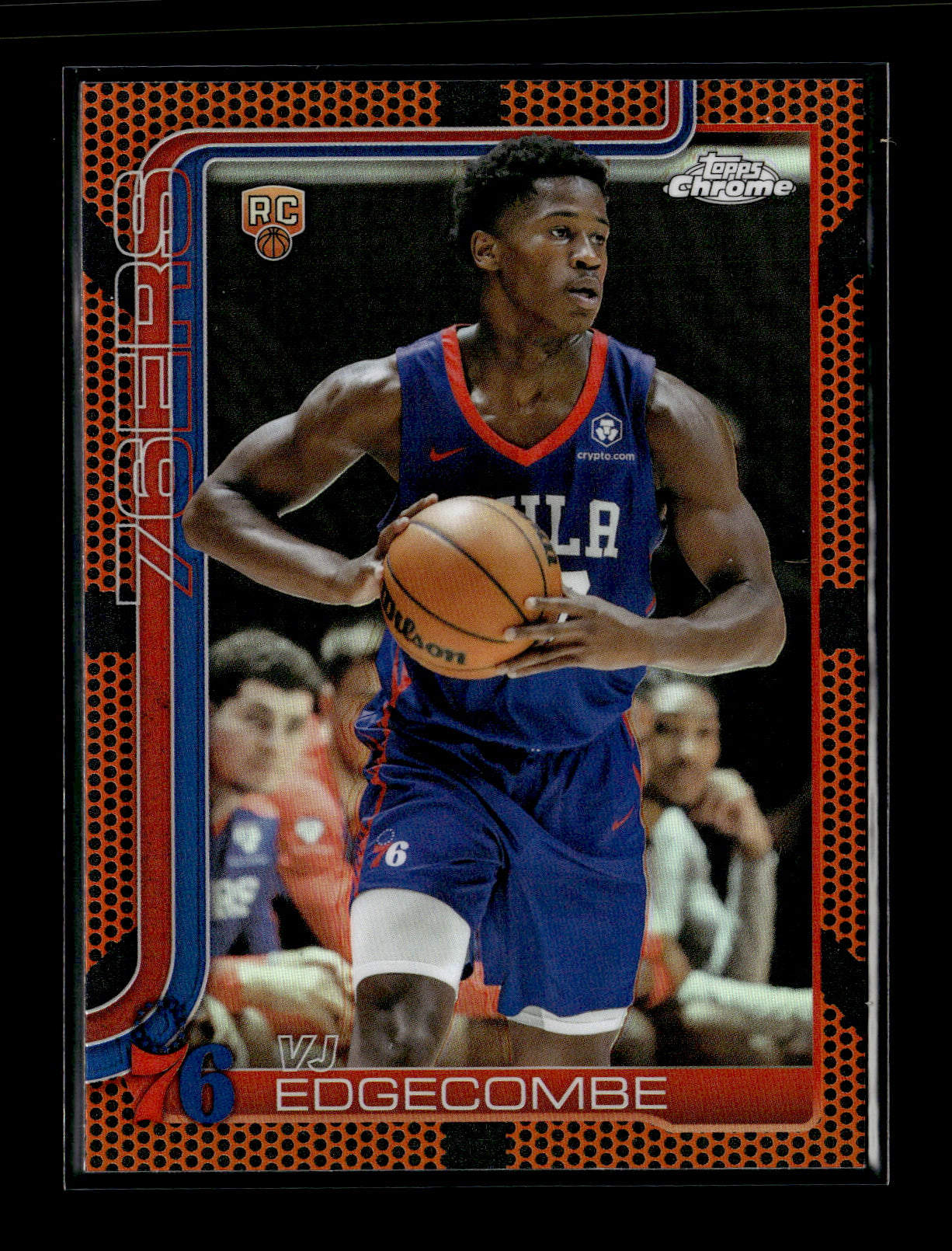 2025-26 Topps Chrome VJ Edgecombe #253 Basketball Refractor Philadelphia 76ers