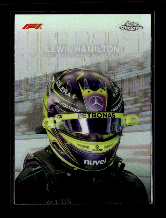2024 Topps Chrome Formula 1 Lewis Hamilton #HC-6 Helmet Collection Mercedes-AMG Petronas Formula One Team