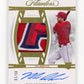 2024 Panini Flawless Nolan Schanuel #DPA-NS Draft Patch Autograph Gold #/10 Los Angeles Angels