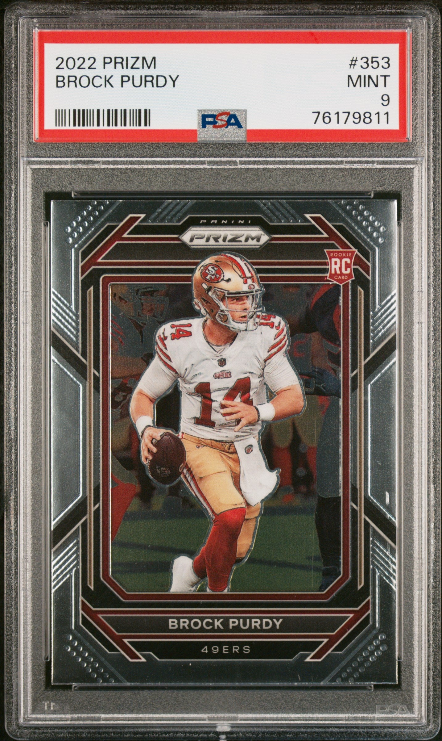 2022 Panini Prizm Brock Purdy #353 PSA 9 San Fransico 49ers