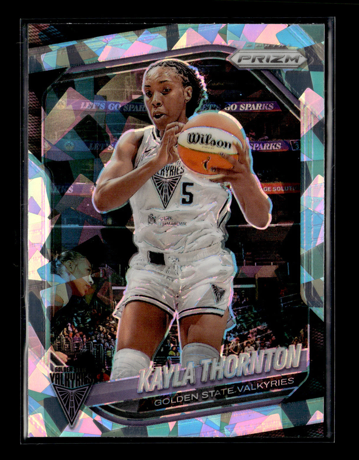 2025 Panini Prizm WNBA Kayla Thornton #17 Ice Prizms Golden State Valkyries