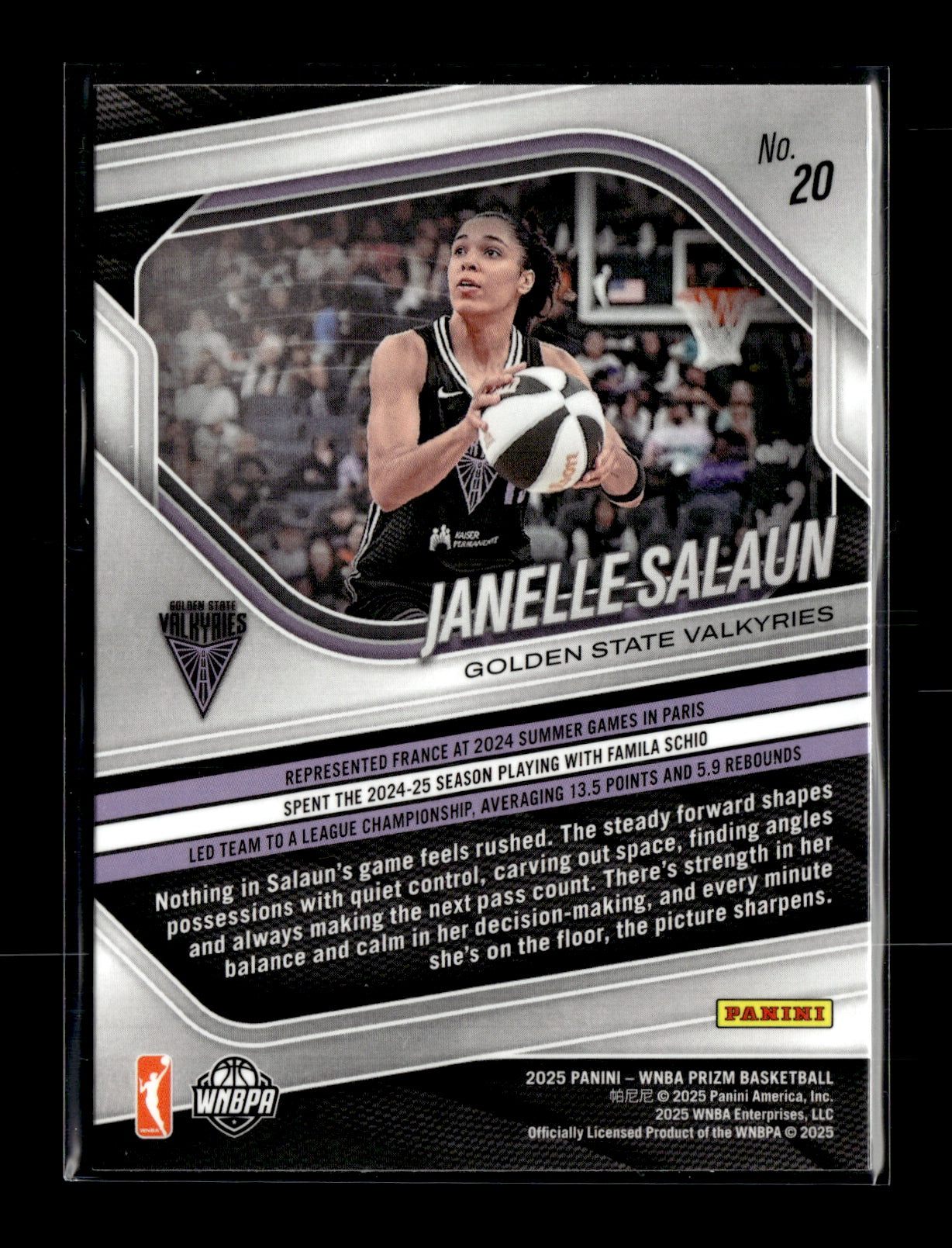 2025 Panini Prizm WNBA Janelle Salaun #20 Golden State Valkyries