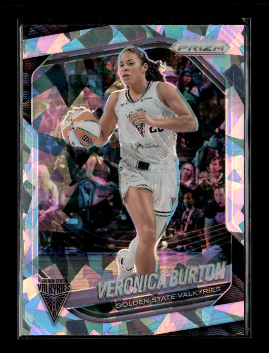 2025 Panini Prizm WNBA Veronica Burton #70 Ice Prizms Golden State Valkyries