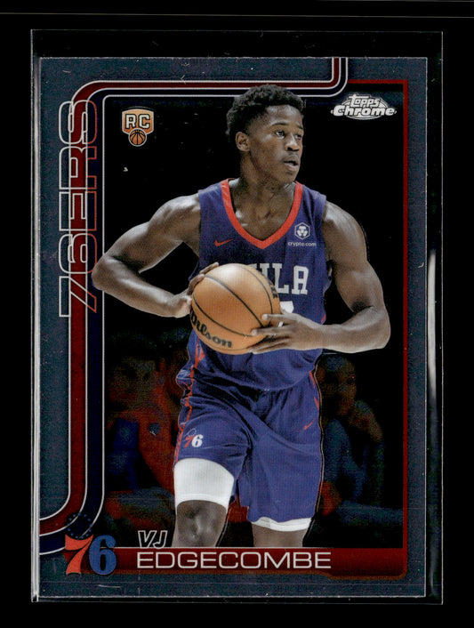 2025-26 Topps Chrome VJ Edgecombe #253 Philadelphia 76ers