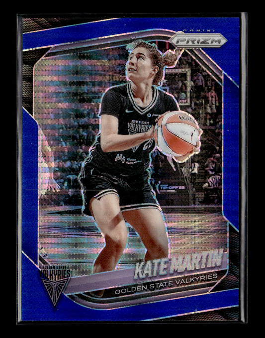 2025 Panini Prizm WNBA Kate Martin #97 Blue Pulsar Prizms #/199 Golden State Valkyries