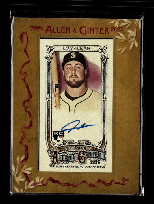 2025 Topps Allen & Ginter Tyler Locklear #MA-TL Framed Mini Baseball Autographs Seattle Mariners