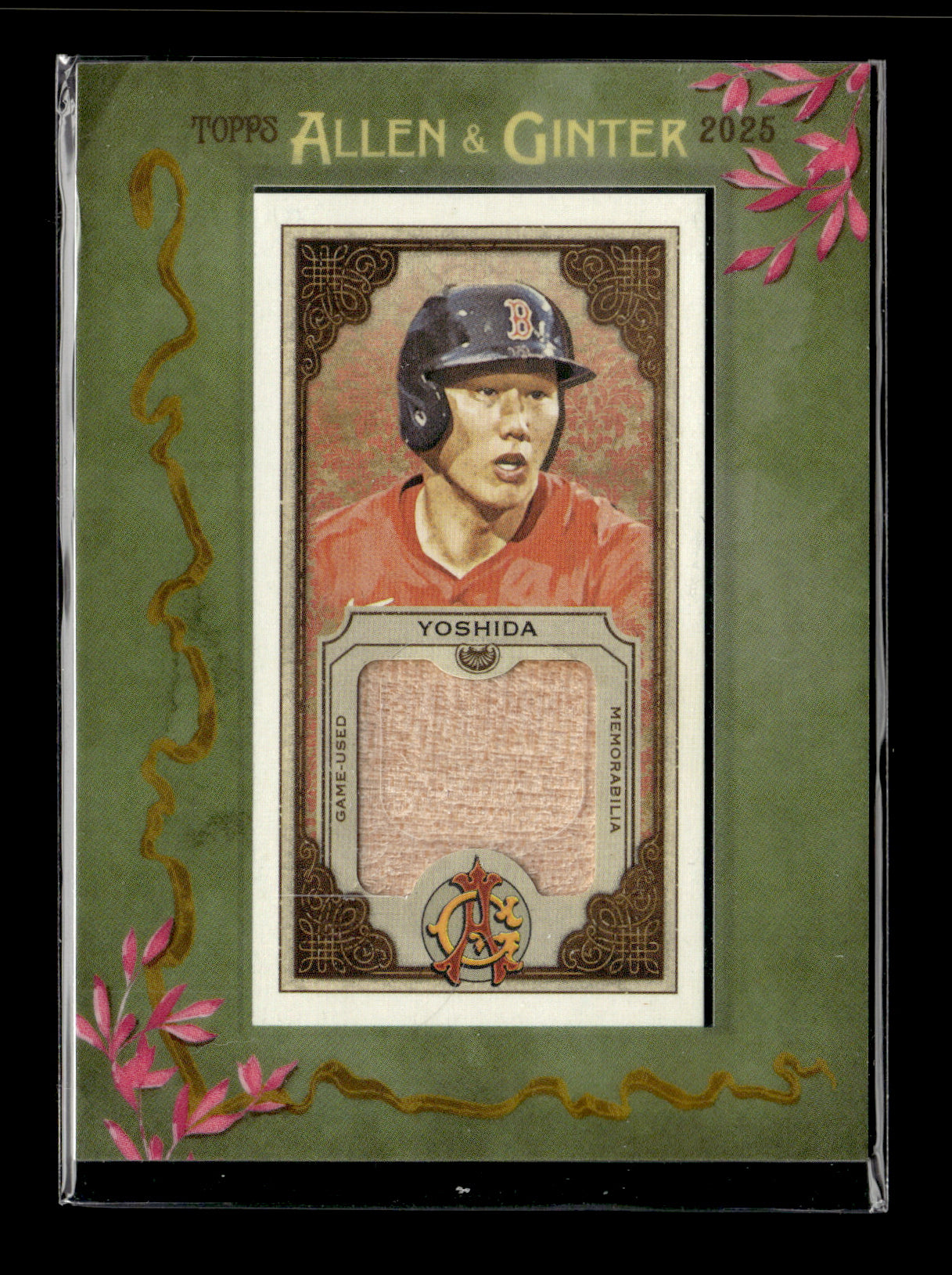 2025 Topps Allen & Ginter Masataka Yoshida #MFR-MYO Framed Mini Relics Boston Red Sox