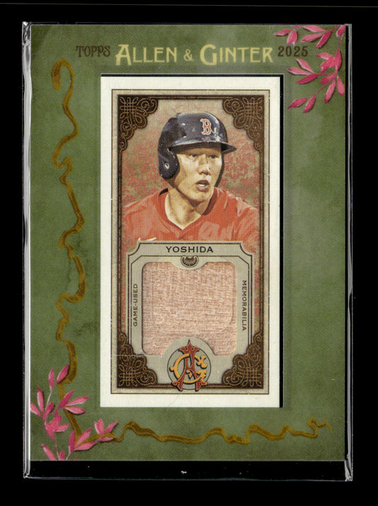 2025 Topps Allen & Ginter Masataka Yoshida #MFR-MYO Framed Mini Relics Boston Red Sox