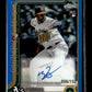 2025 Topps Chrome Michel Otanez #RA-MO Rookie Autographs Blue Refractors #/150 Athletics