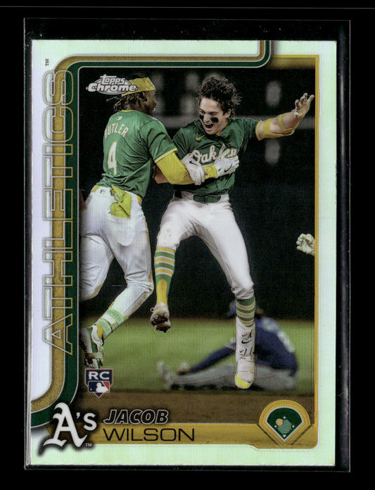 2025 Topps Chrome Jacob Wilson #96 Refractors Athletics