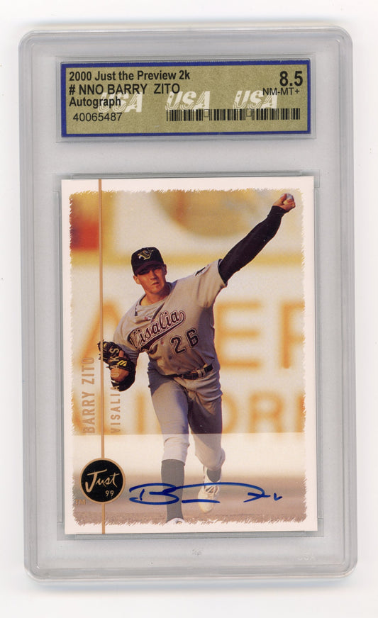 1999 Just Barry Zito #NNO Autographs Visalia Oaks
