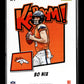 2024 Panini Absolute Bo Nix #9 Kaboom Horizontal Denver Broncos