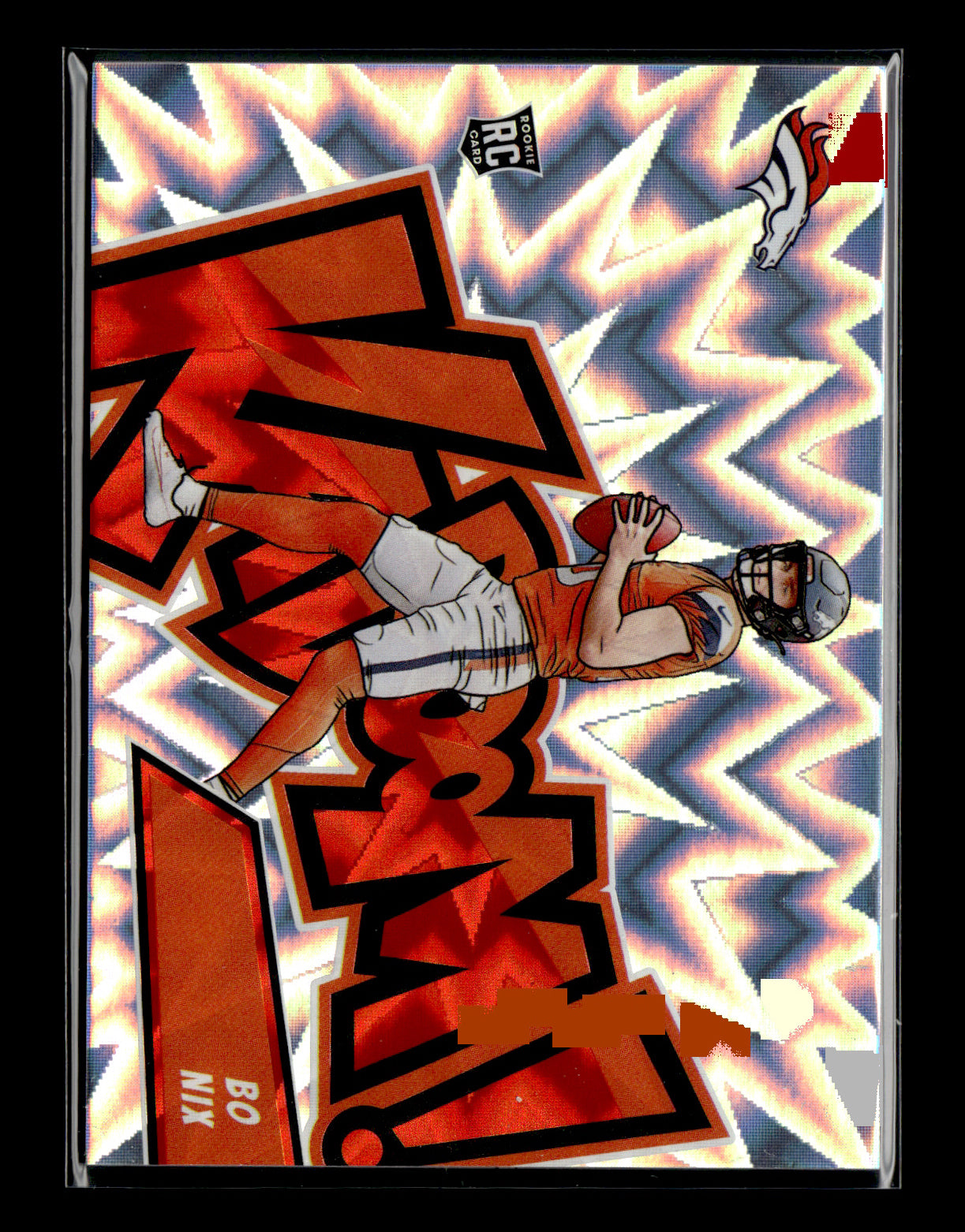2024 Panini Absolute Bo Nix #9 Kaboom Horizontal Denver Broncos