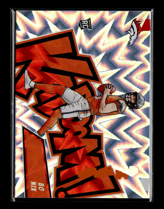 2024 Panini Absolute Bo Nix #9 Kaboom Horizontal Denver Broncos