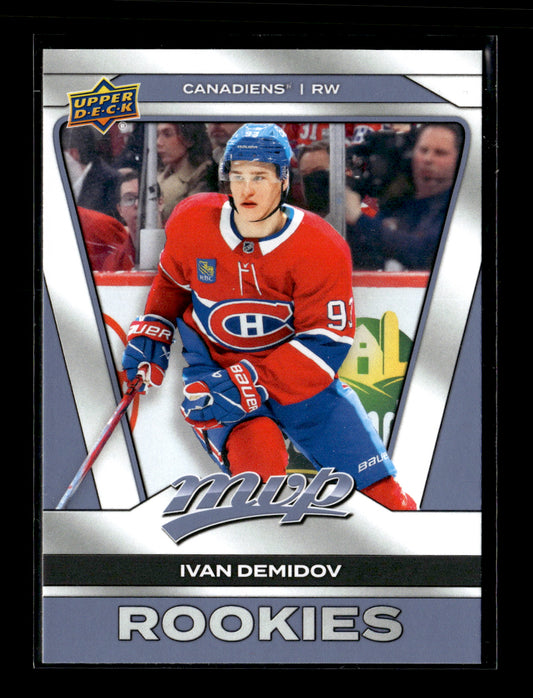 2025-26 Upper Deck MVP Ivan Demidov #233 Montreal Canadiens