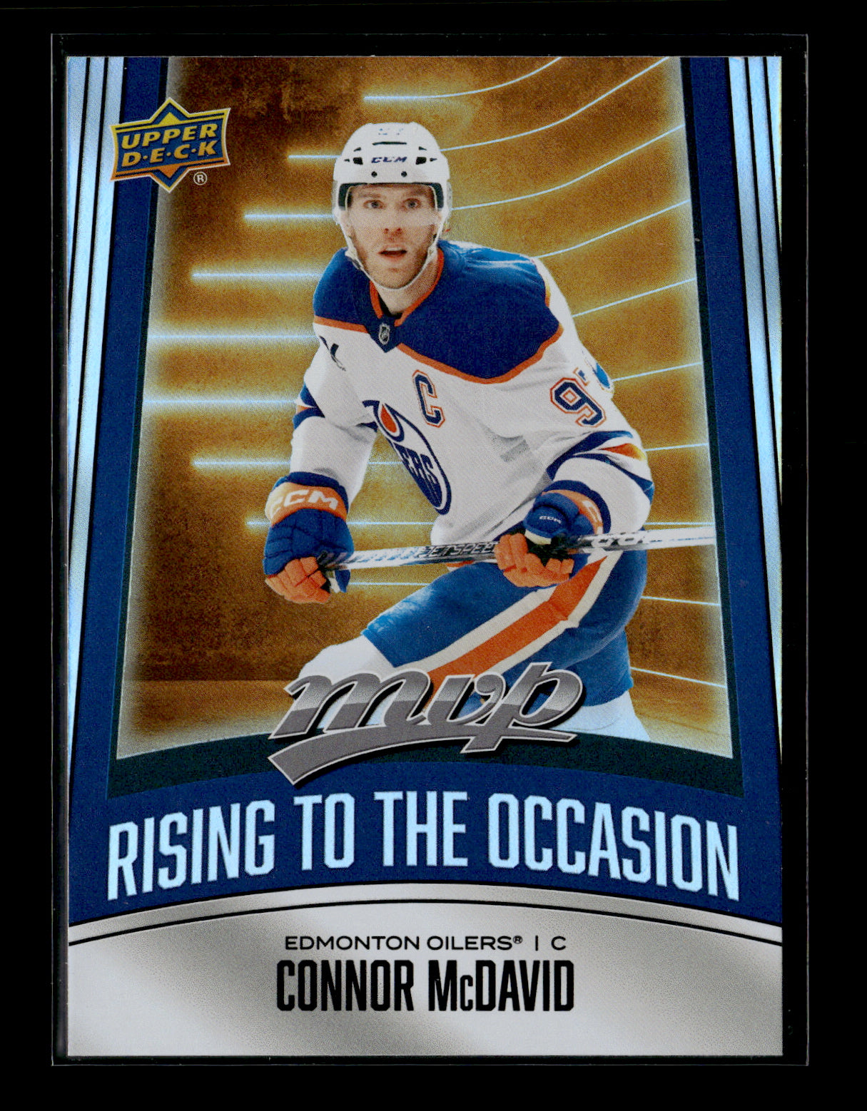 2025-26 Upper Deck MVP Connor McDavid #RO-12 Rising to the Occasion Edmonton Oilers