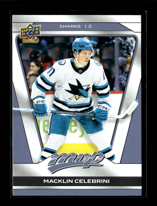 2025-26 Upper Deck MVP Macklin Celebrini #17 San Jose Sharks