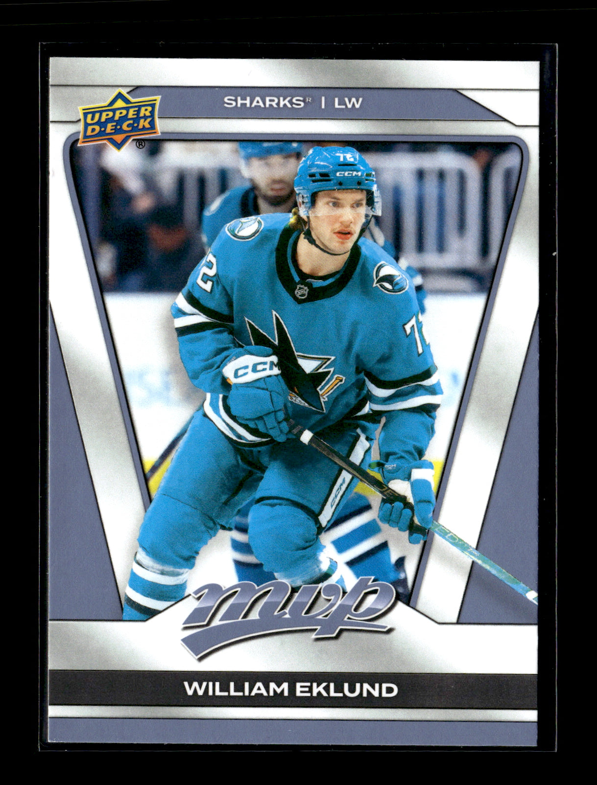 2025-26 Upper Deck MVP William Eklund #6 San Jose Sharks